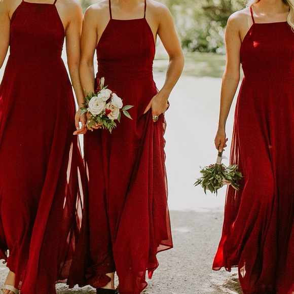 Lulus Mythical Kind of Love Burgundy Halter Maxi Dress - Picture 7 of 7